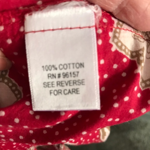 So Wear it Declare it. Boho Dress. Size M, Red with Flowers - Picture 5 of 6